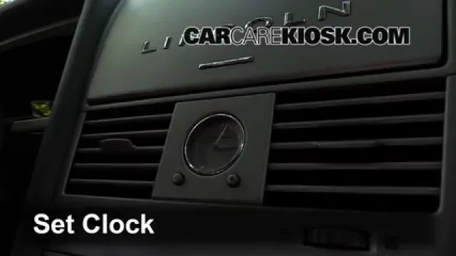 2003 Lincoln Aviator 4.6L V8 Reloj Fijar hora de reloj